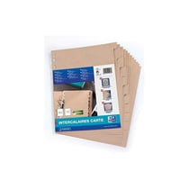 Oxford Intercalaires Touareg, 12 touches, format A4, beige