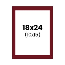 Passe-partout - Rouge - 18x24cm - Photo 10x15cm - Pour cadre - Encadrement