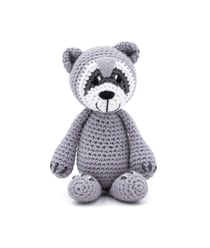 Kit de Crochet Gründl - Wilma le Raton Laveur - Tout inclus pour créer une peluche adorable Gris