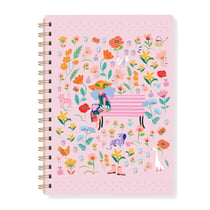 Carnet de notes à spirale Joli Jardin - A5 - 160 pages - Hirondelles & Cie