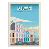 Affiche 50x70 cm - La Havane - Turo