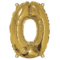 Ballon Chiffre 0, 40cm, 1pce. , or