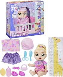 Baby Alive Bébé grandit LaLa GooGoo, coffret poupée interactive, avec plus de 75sons et phrases, des 3 ans