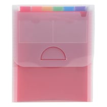 Trieur valisette vertical 6 compartiments Crystal - A4 - Cristal - x 5 - Exacompta