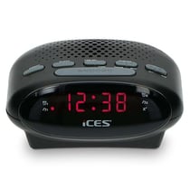 Radio-réveil - Lenco ICR210 BLACK - Noir - Radio FM PLL