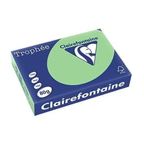 Clairefontaine - Trophée - Réf : 1775C – Papier Multifonctions (copie, laser, jet d'encre) - Coloris Vert Nature - Format A4 : 210 x297 - Ramette de 500 feuilles - Grammage : 80 g/m²
