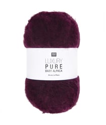 Pelote exceptionnelle LUXURY PURE BABY ALPACA - Rico Design - Le fil 100 % alpaga bébé pour un tricot haut de gamme 04 bordeaux