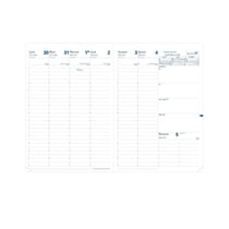 EU 09/09 FR Recharge - 21x29,7 cm - Semainier - 13 mois de août à août