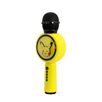 Pokemon Microphone Karaoké Bluetooth LED avec Modificateur de voix Pikachu Jaune