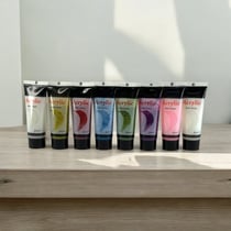 Peinture acrylique - Couleurs pailletées - 8 tubes de 22ml - Set d'initiation - AMT