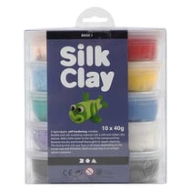 Kit Pâte à modeler Silk Clay - Multicolore - 10 pcs