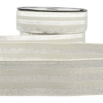 Film 20m Elastique bandes métallisé Gris/argent 40mm