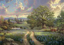 Puzzle 1000 pièces - Thomas Kinkade : Résidence champêtre - Schmidt Spiele