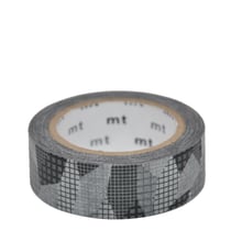 Masking tape - Collage quadrillé noir - 7 m x 15mm