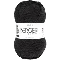 Pelote de laine - Noir - 50% Laine 50% acrylique - Bergère de France - Idéale 4