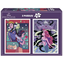 Puzzles 2 X 500p Méchants et Princesse Disney - Educa Borras