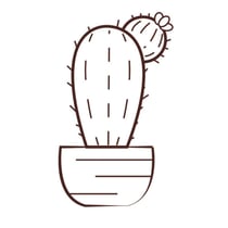 Graine Créative - Tampon en bois Cactus
