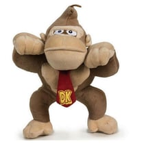 Peluche singe donkey kong 26 cm - plombier - nintendo super mario - peluche licence