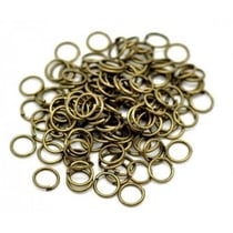 200 anneaux de jonction ouverts 6 mm métal bronze - création bijoux perles