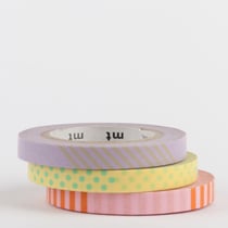 Masking tape - 3 rouleaux fins - Deco A - 10 m x 6mm