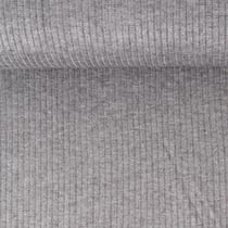 Tissu Maille côtelé pailleté Naëlle uni Gris