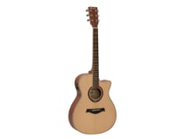 DIMAVERY Guitare Folk AW-420 Naturelle Electro