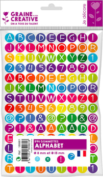 Gommettes Alphabet x 594