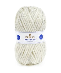 Pelote à tricoter Knitty 10 - 100GR - DMC Ecru Chiné (930)