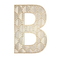 Lettre B en bois Alphabet géant ajouré 24 cm