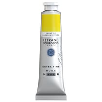 Peinture à l'huile - Extra-fine - Jaune de cadmium citron - 156 - Lefranc Bourgeois - 40ml