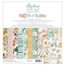 12 papiers scrapbooking 30,5 x 30,5 cm Mintay By Karola JOY OF LIFE