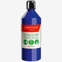 Peinture gouache - Bleu outremer - Mat - 500ml - Caran d'Ache - Gouache Eco