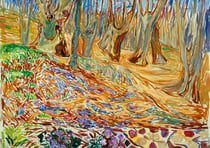 Puzzle 1000 pièces - Edvard Munch - Elm Forrest in Spring, 1923 - Bluebird Puzzle