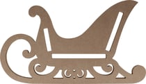 Silhouette 3D traineau 38x22 cm - MDF - Silhwood