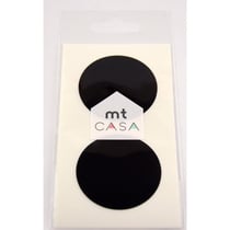 Masking Tape - Masking Tape MT Casa Seal Sticker rond en washi noir - black