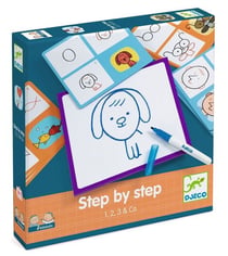Apprendre à dessiner Step by step 1, 2, 3 & Co - Djeco