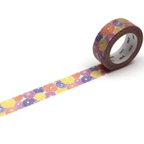 Masking tape SOUSOU Fleurs dalhia - 7 m x 15mm