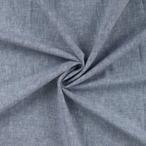 Tissu Lin Coton uni Bleu marine chiné