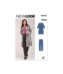 Patron New Look 6770 - Veste et pantalon du 38 au 50 FR taille n°FR 38-50