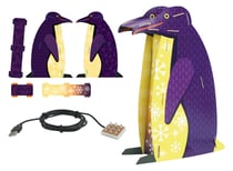 Kit créatif enfant Lampe Pingouin 3D et led