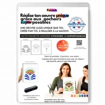 Peinture aux pochoirs Panash débutant enfants et adultes - Bali en 3 pochoirs - idée cadeau