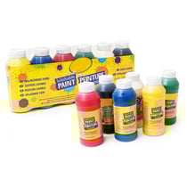 Pack 6 bouteilles de peinture lavable 236 ml - crayola - gouache, loisirs creatifs