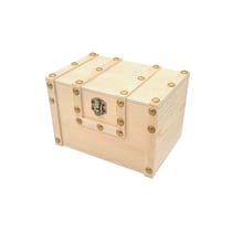 Mini coffre pirate en bois 15 x 10 x 10,5 cm