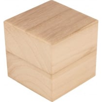 3 cubes en bois 8x8x8 cm - Artemio
