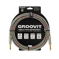 CABLE JACK 6.35 D/D - 3M - NYLON TRESSÉ DISCO - GROOVIT®
