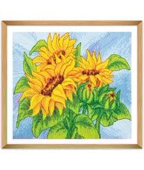 Kit Point de Croix Tournesol 38 x 34cm – Trimits Tournesol Jaune