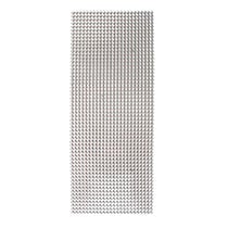 Stickers strass plat argent en bande 0,4 cm