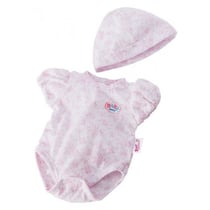 Body fleuri rose + bonnet poupon 43 cm baby born - zapf creation (03)