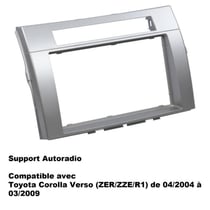 Support autoradio ADNAUTO Toyota Corolla verso - Double-Din CD Bluetooth - Gris