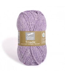 Pelote de laine et coton à tricoter TRIADE - Cheval Blanc 041 Violet